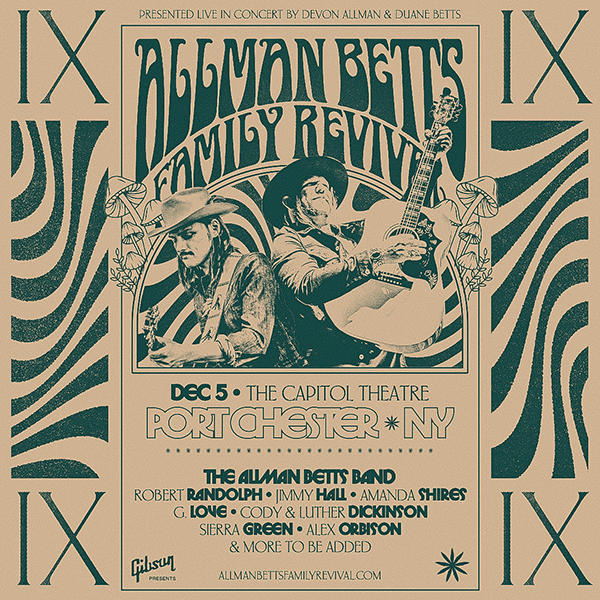 The Allman Bets band to perform at the capitol theatre in port Chester New York in December 2025