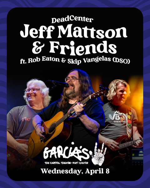 Jeff Mattson and friends to perform at Garcia's at the cap in Port Chester New York in April 2026