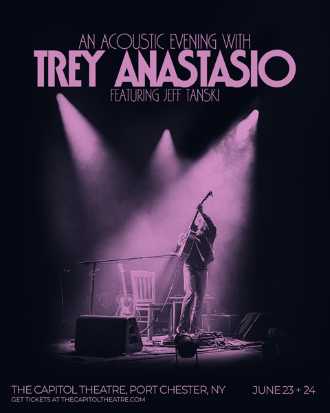 trey Anastasio to perform at the capitol theatre in Port Chester in June 2026