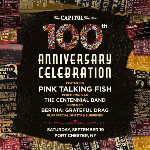 The capitol theatre 100 year anniversary celebration in Port Chester New York in September 2026