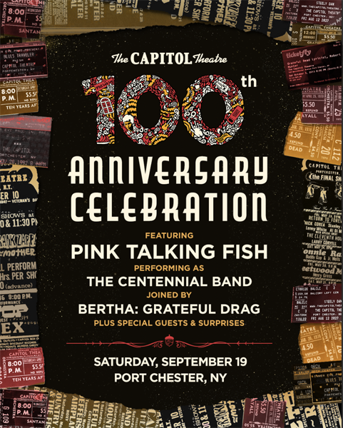 The Capitol Theatre 100 anniversary celebration in September 2026