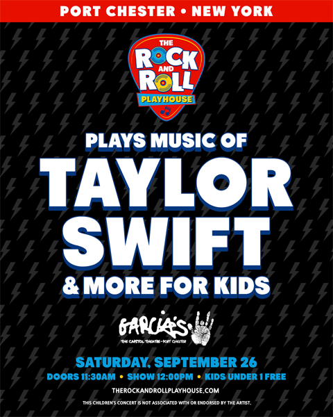 Rock and roll playhouse plays Taylor Swift in September 2026 at garcias at the cap in Port Chester New York 