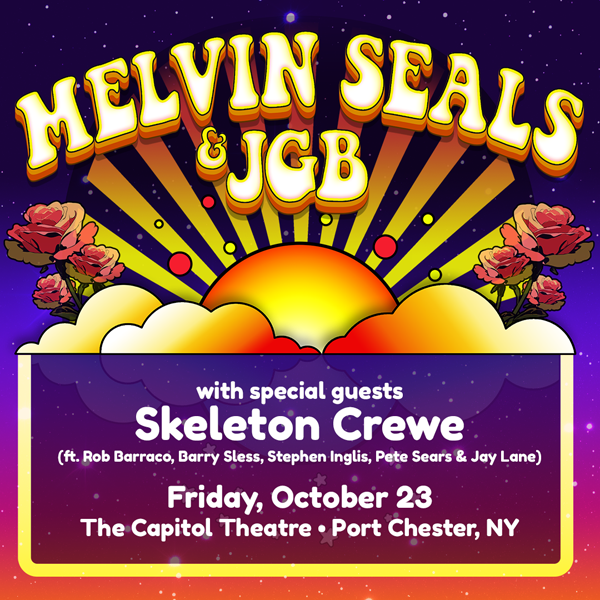 Mealvin Seals and the JGB to perform at the capitol theatre in Port Chester New York in October 2026