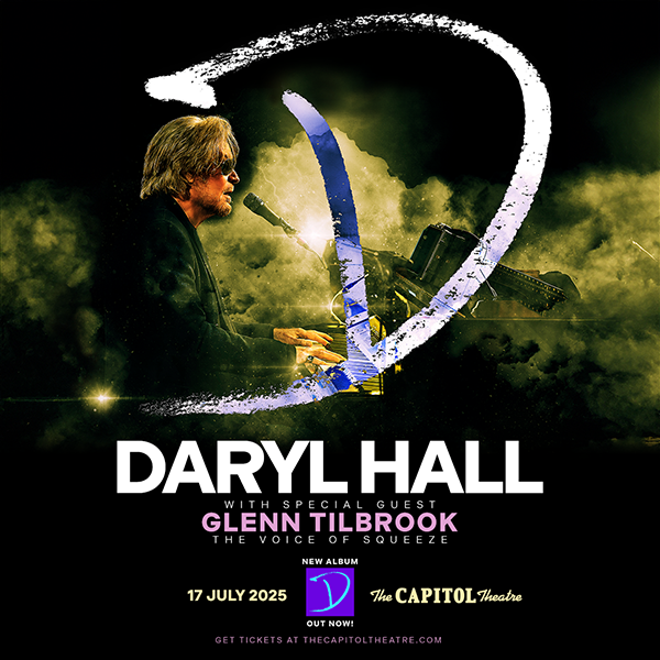 Daryl Hall to perform at the Capital theatre in Port Chester New york in July 2025