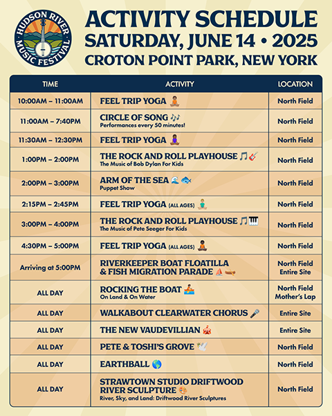 Hudson River Music Festival in Croton on Hudson New York in June 2025